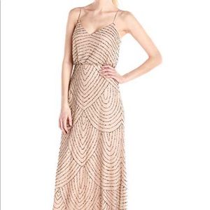 Adrianna Papell - Art deco blouson beaded gown
